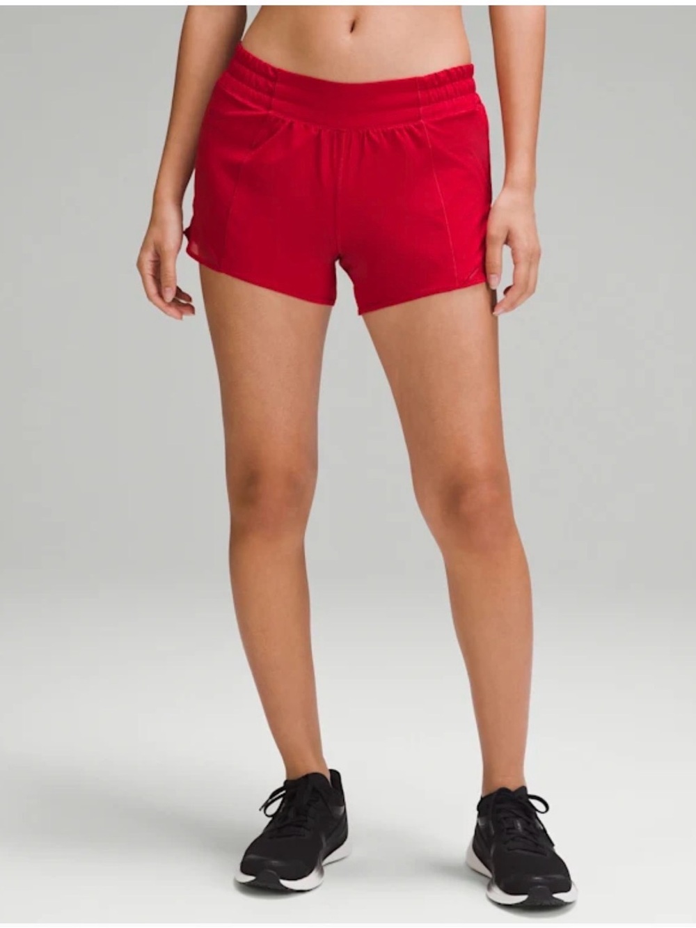 lululemon athletica Red Women's Athletic Running Shorts. Inseam 4”